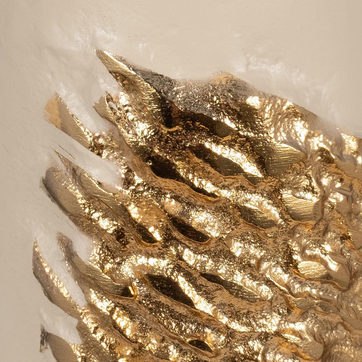 Pico White/Gold Aluminum Wrapped Vase