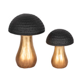 Rossi Black/Gold Hammered Top Mushroom