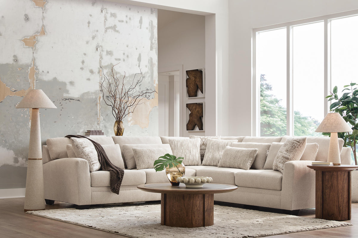 Mandi Point Marble 3-Piece Sectional (Online Special Price)