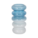 Posts Blue Small Glass Accordion Vase