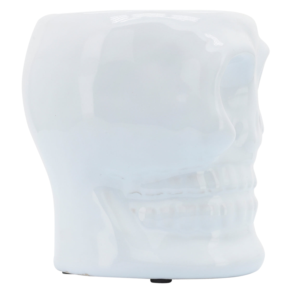 Kathryn White Small Ceramic Skull Vase