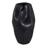 Sanitarium Black Large Ceramic Abstract Vase