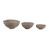 Beckley Tan/Ivory Bowls (Set of 3)