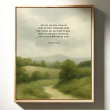 Morning Trust Psalm 143:8 Landscape Print