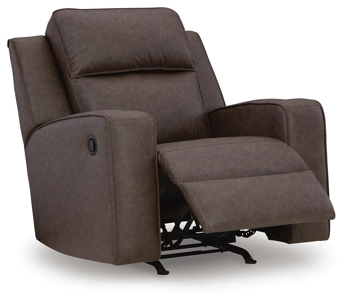Lavenhorne Umber Reclining Sofa and Recliner