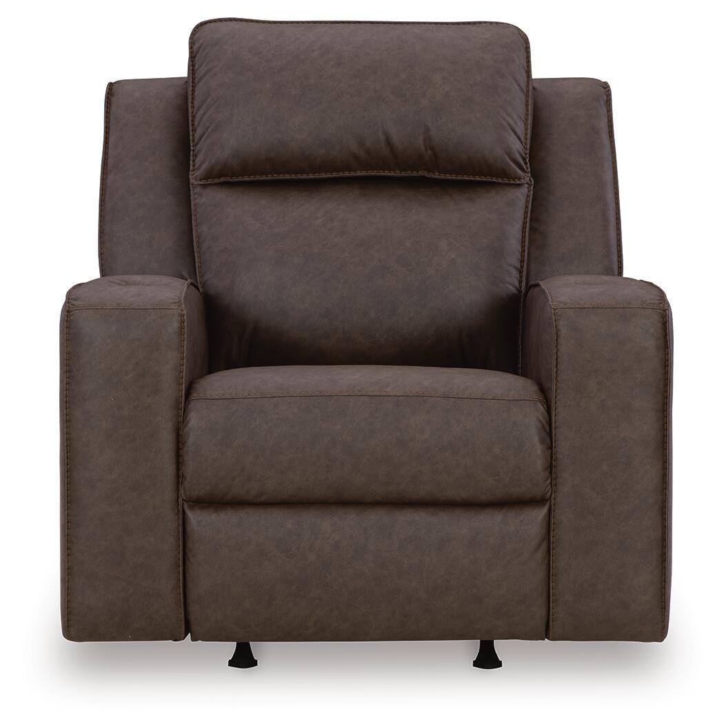 Lavenhorne Umber Reclining Sofa and Recliner