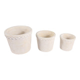 Tateside White Planters (Set of 3)