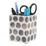 La Playa Multicolor Mixed Wood Pencil Cup