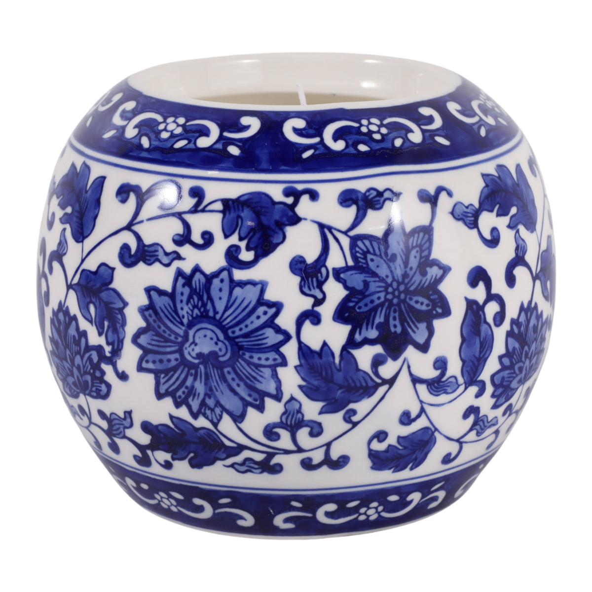 Rockland Blue/White Neroli and Basil Chinoiserie Candle