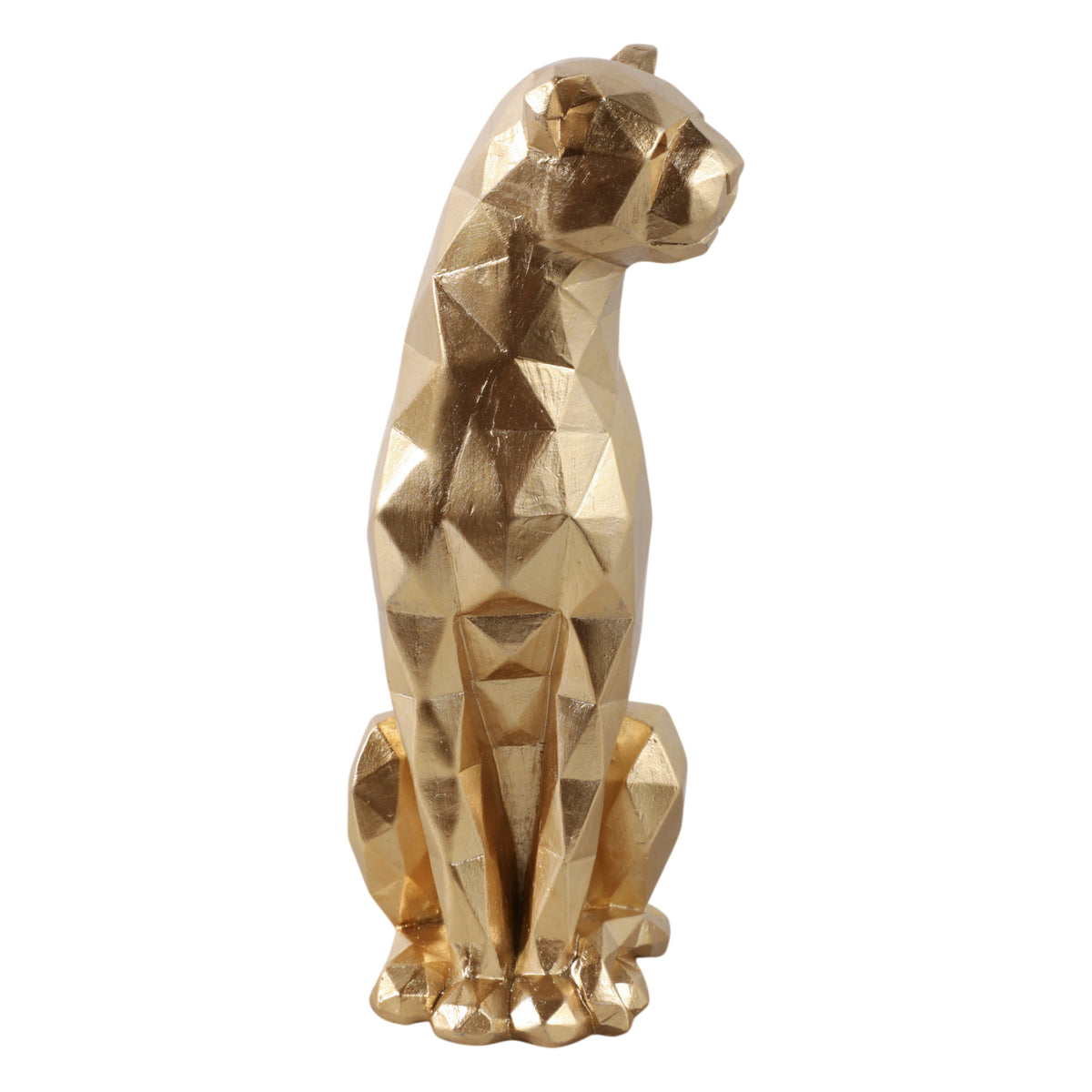 London Gold Sitting Leopard