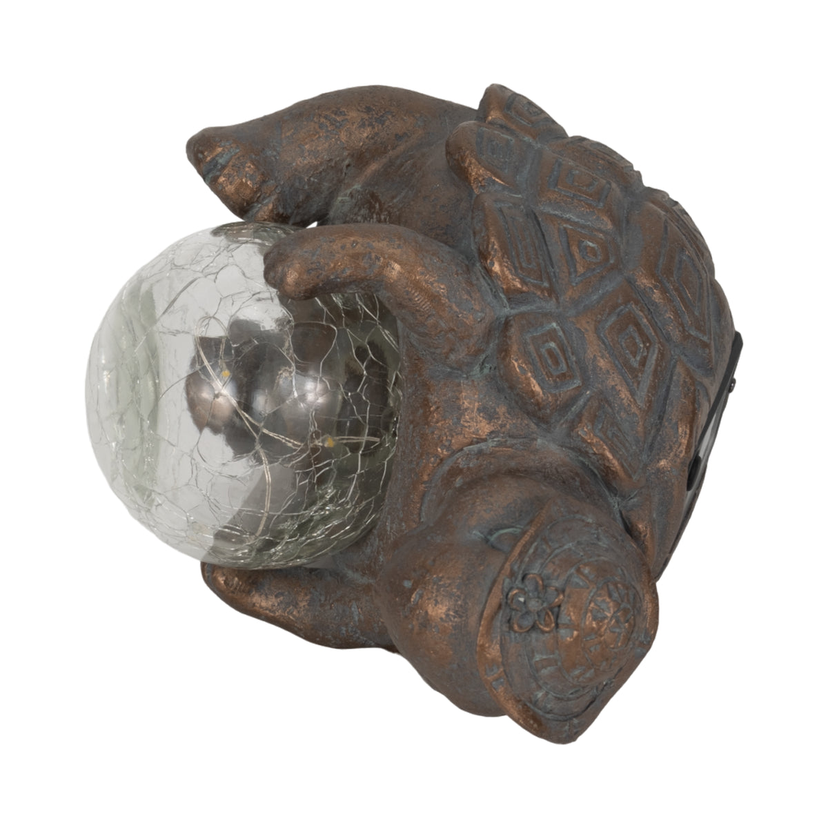 Orangetree Antique Copper Turtle Solar Orb