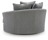 Creston Heights Smolder Oversized Swivel Accent Chair (Online Special Price)