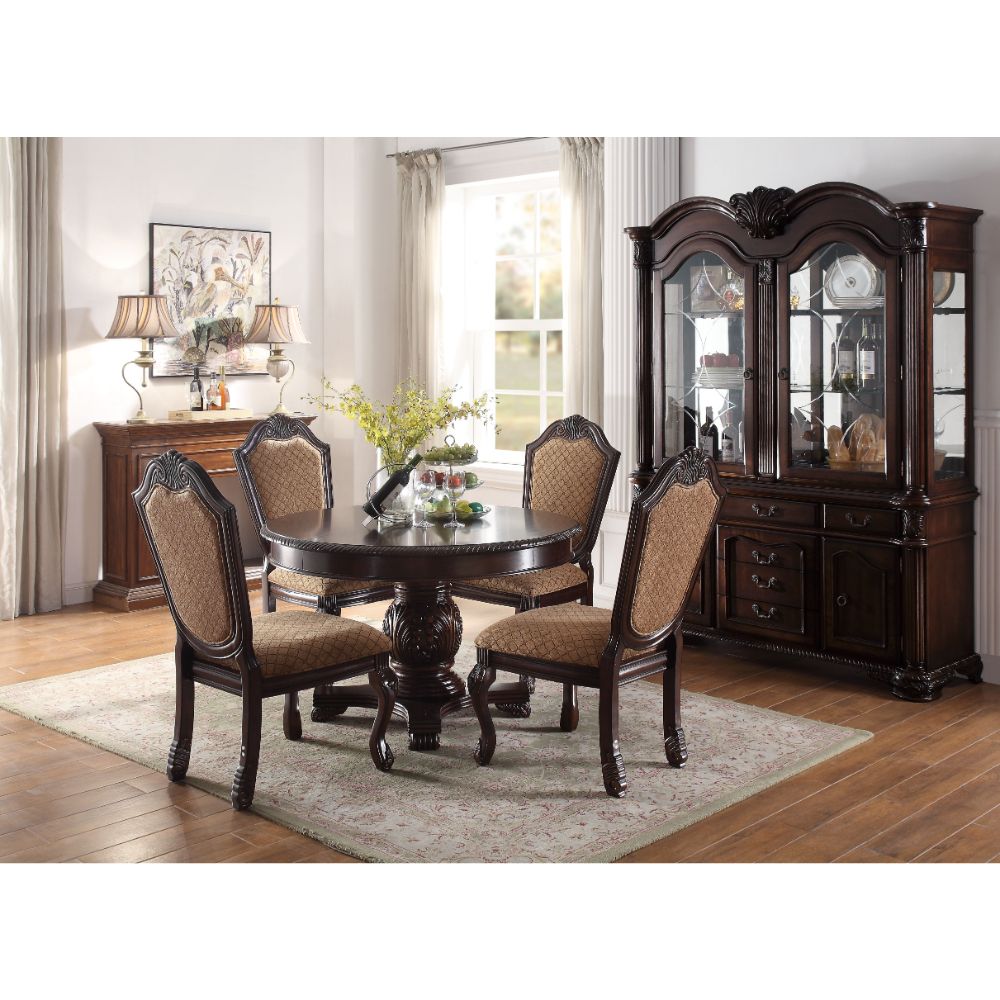 Chateau De Ville Beige/Espresso Side Chair (Set of 2)