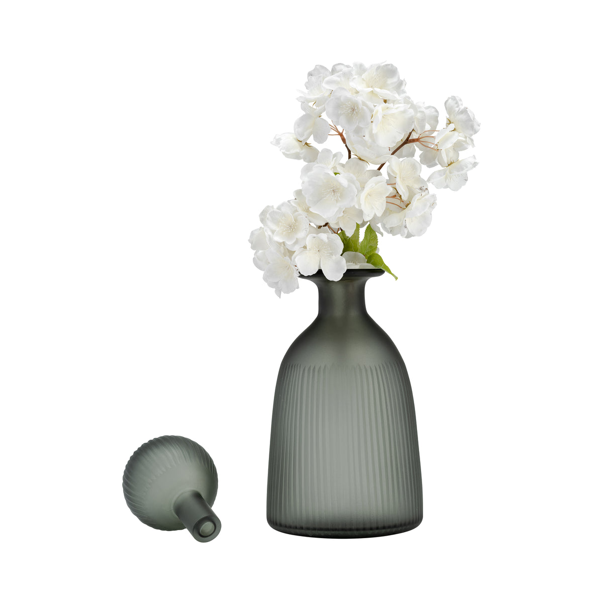 Elsa Green/Smoke Large Glass Vase