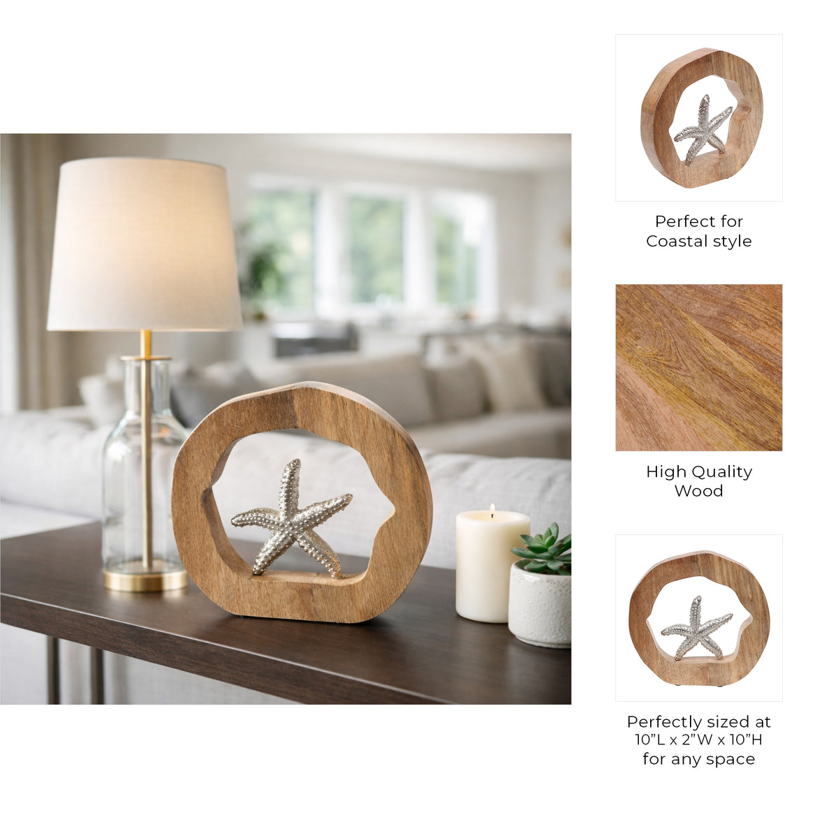 Brysondale Brown Starfish in Round Decor