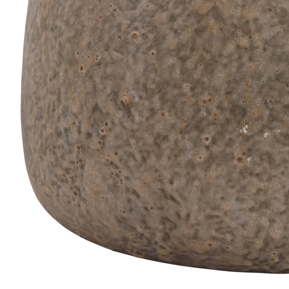 Igerna Taupe/Brown Small Aldo Woven Handle Vase