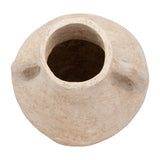 Ferris White X-Large Paper Mache Vase with Handles