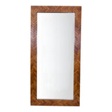 Virgilia Walnut Chev Wood Floor Mirror