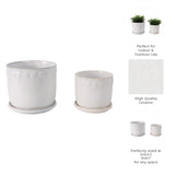 Lintonmore White Planters (Set of 2)