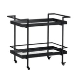 Durham Black/Clear Dining Cart