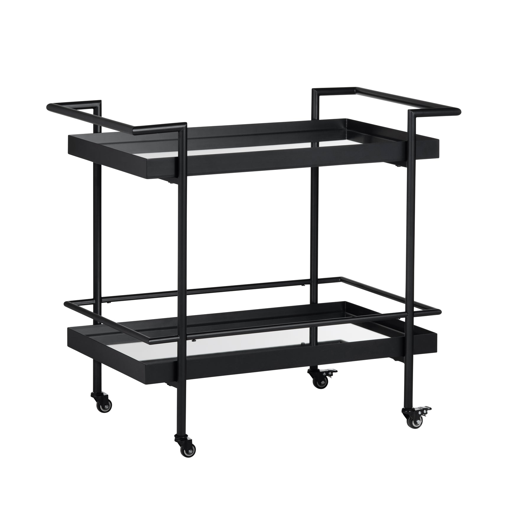 Durham Black/Clear Dining Cart