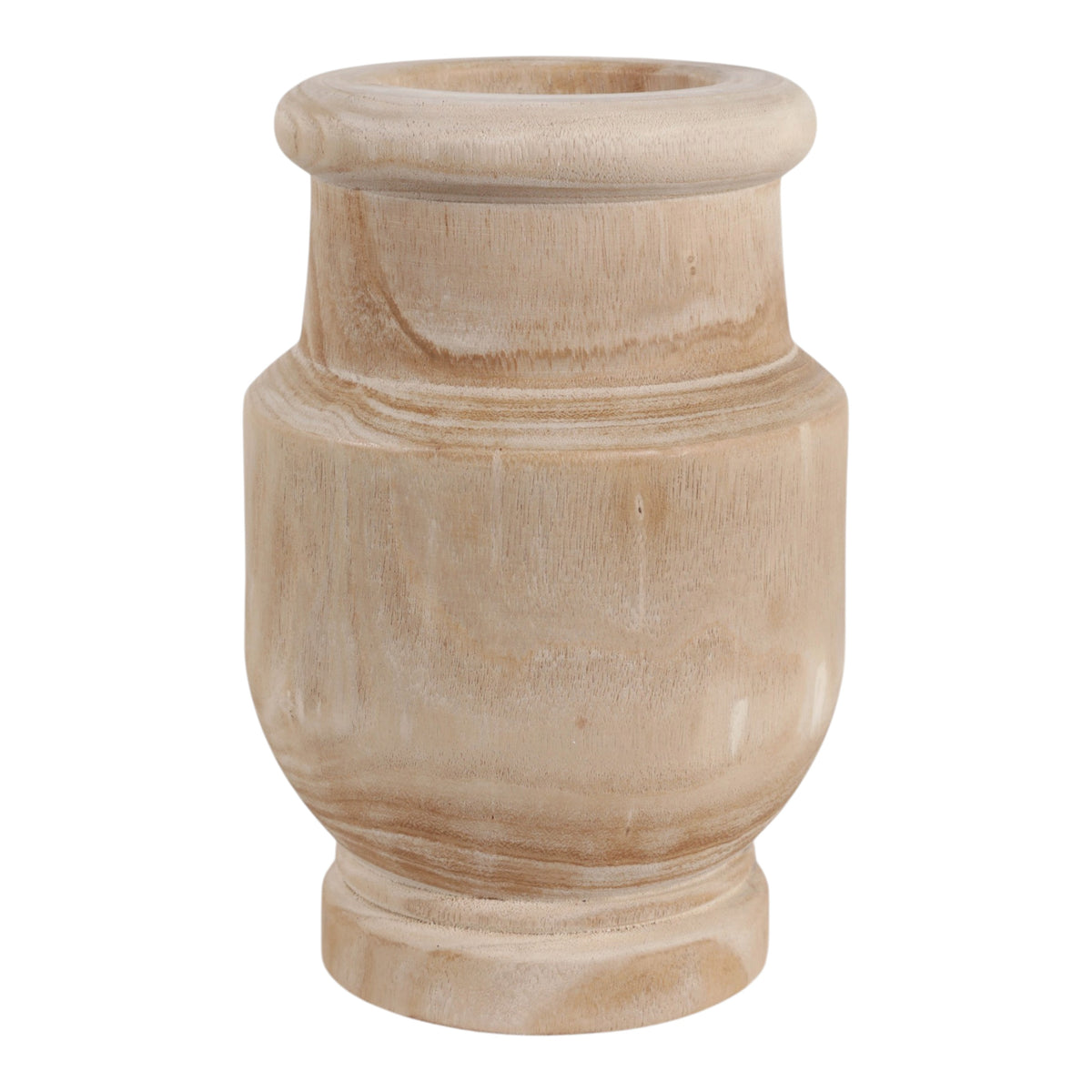 Menifee Natural Traditional Wood Vase