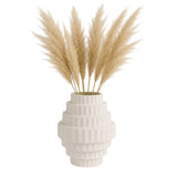 Hayes White Textured Staggered Vase