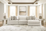 Ashbourne Estate Snowstone 3-Piece Sectional w/ Chaise (Online Special Price)