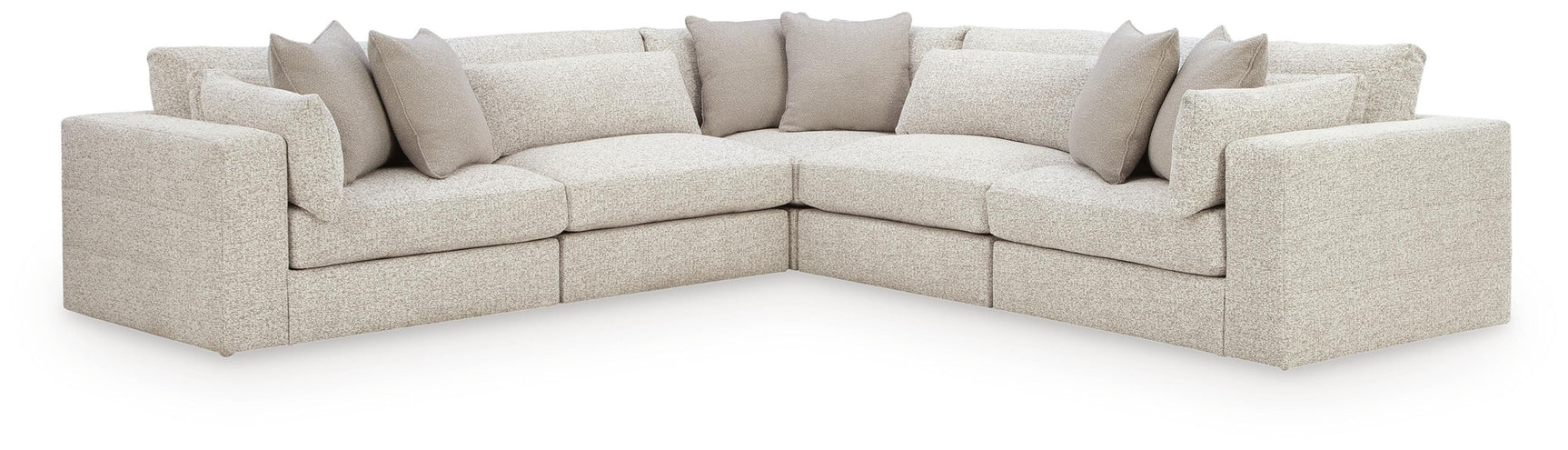 Ashbourne Estate Snowstone 5-Piece Sectional