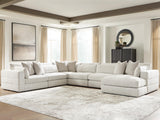 Ashbourne Estate Snowstone 6-Piece Sectional with Chaise