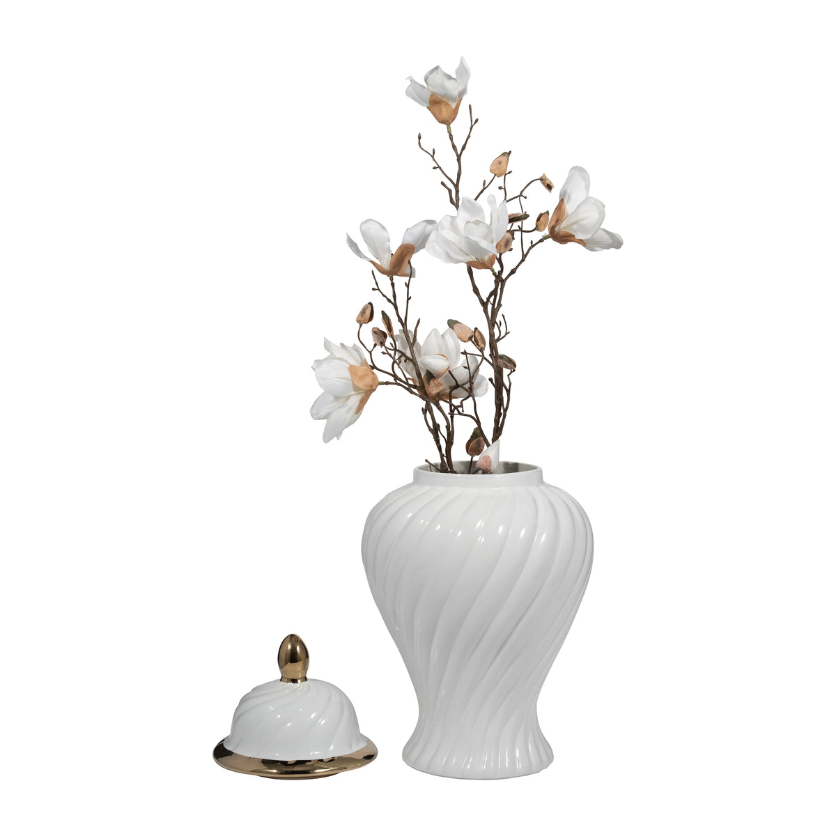 Slaterworth White/Gold Chinoiserie