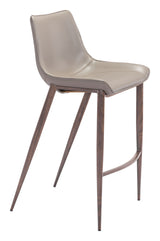 Magnus Brown & Walnut Barstool (Set of 2)