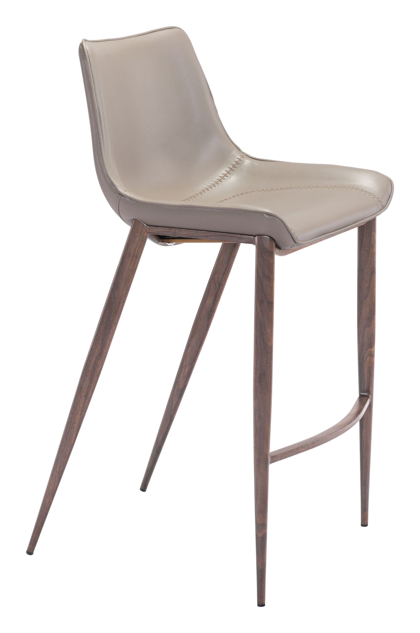 Magnus Brown & Walnut Barstool (Set of 2)