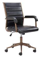 Auction Vintage Black Office Chair