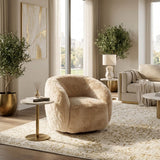 Del Rio Sand Roundback Swivel Chair