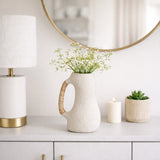 Elk Ivory Ecomix Organic Vase with Caning