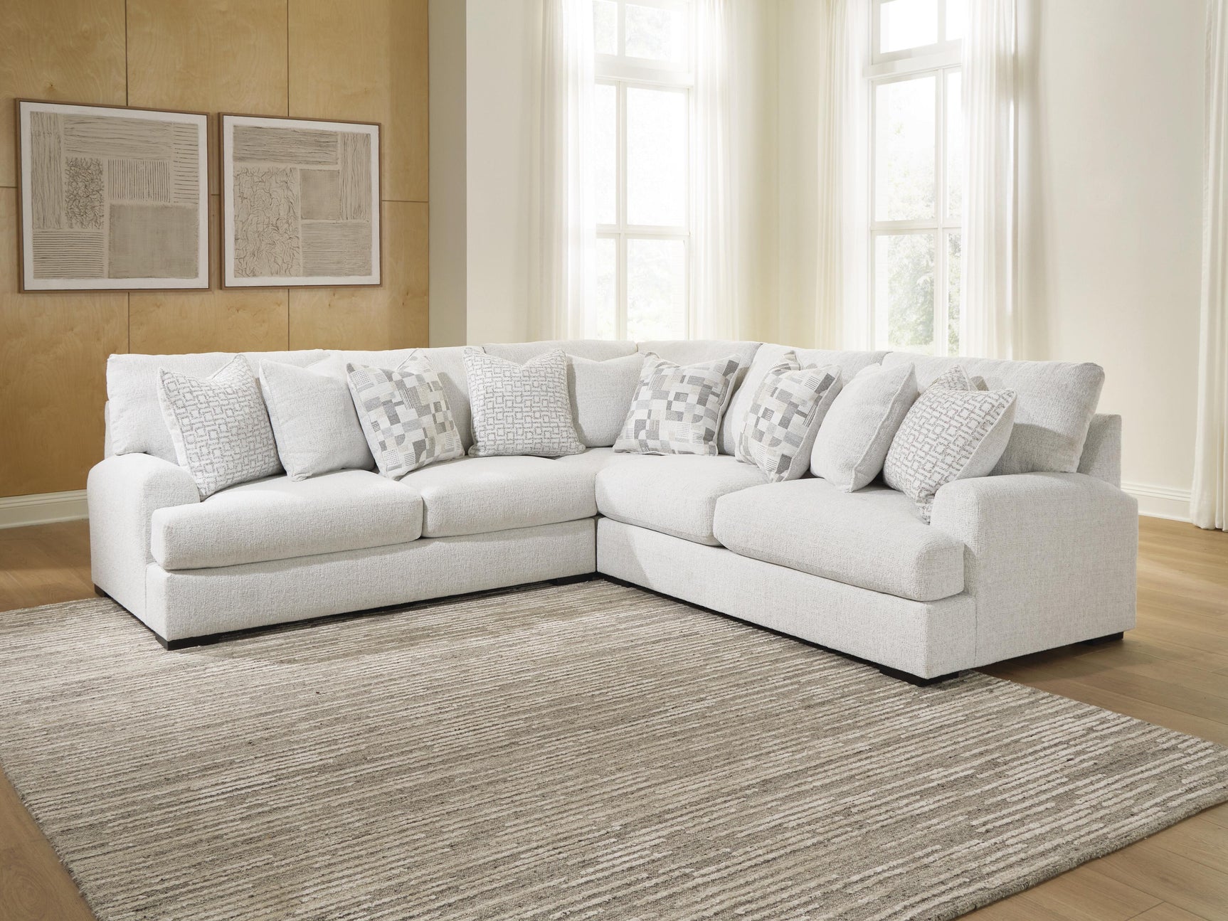 Wynncroft Manor Chalk 3-Piece Sectional (Online Special Price)