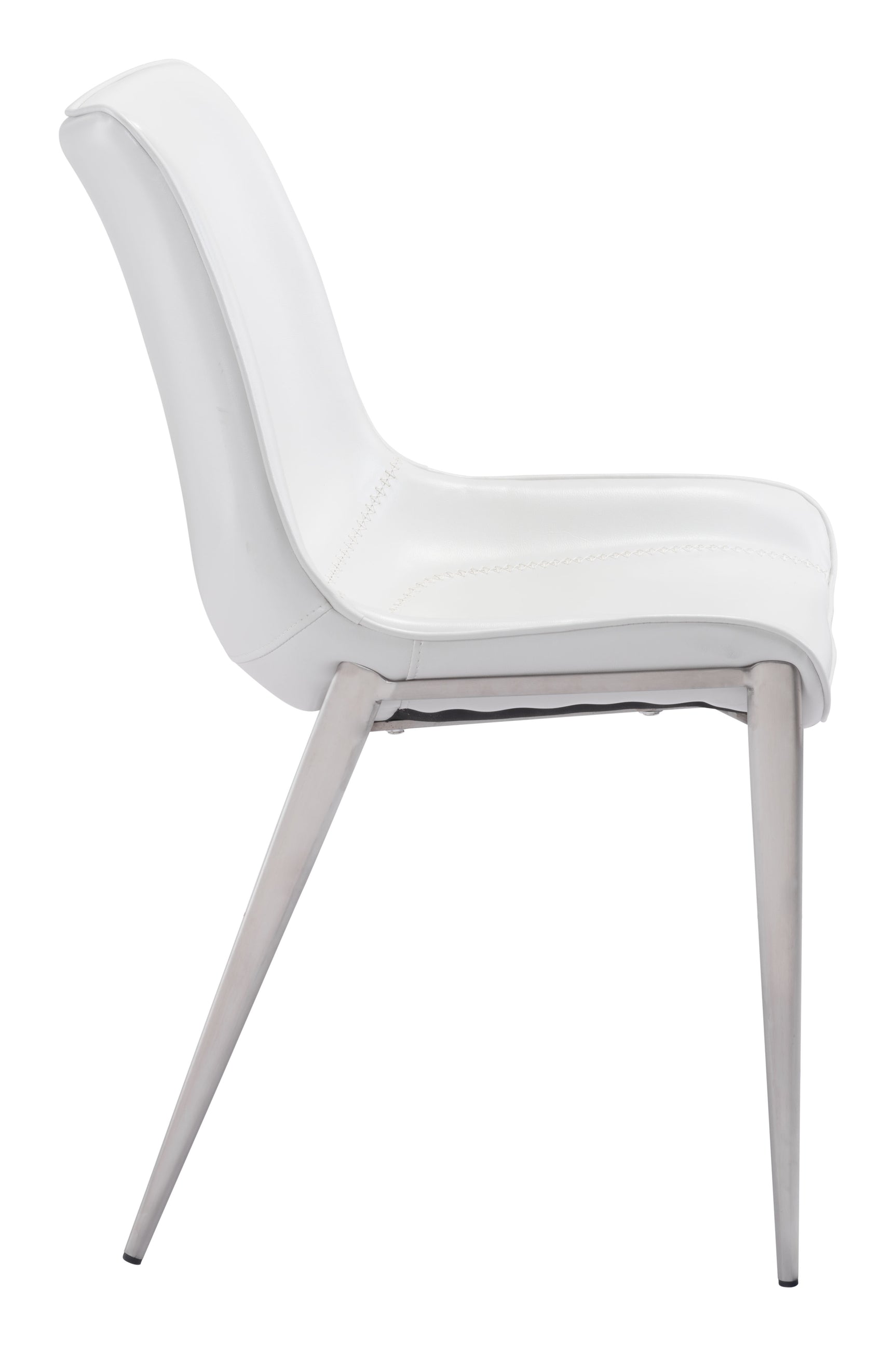 Magnus White & Silver Dining Chair (Set of 2)