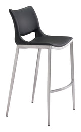 Ace Black & Silver Barstool (Set of 2)