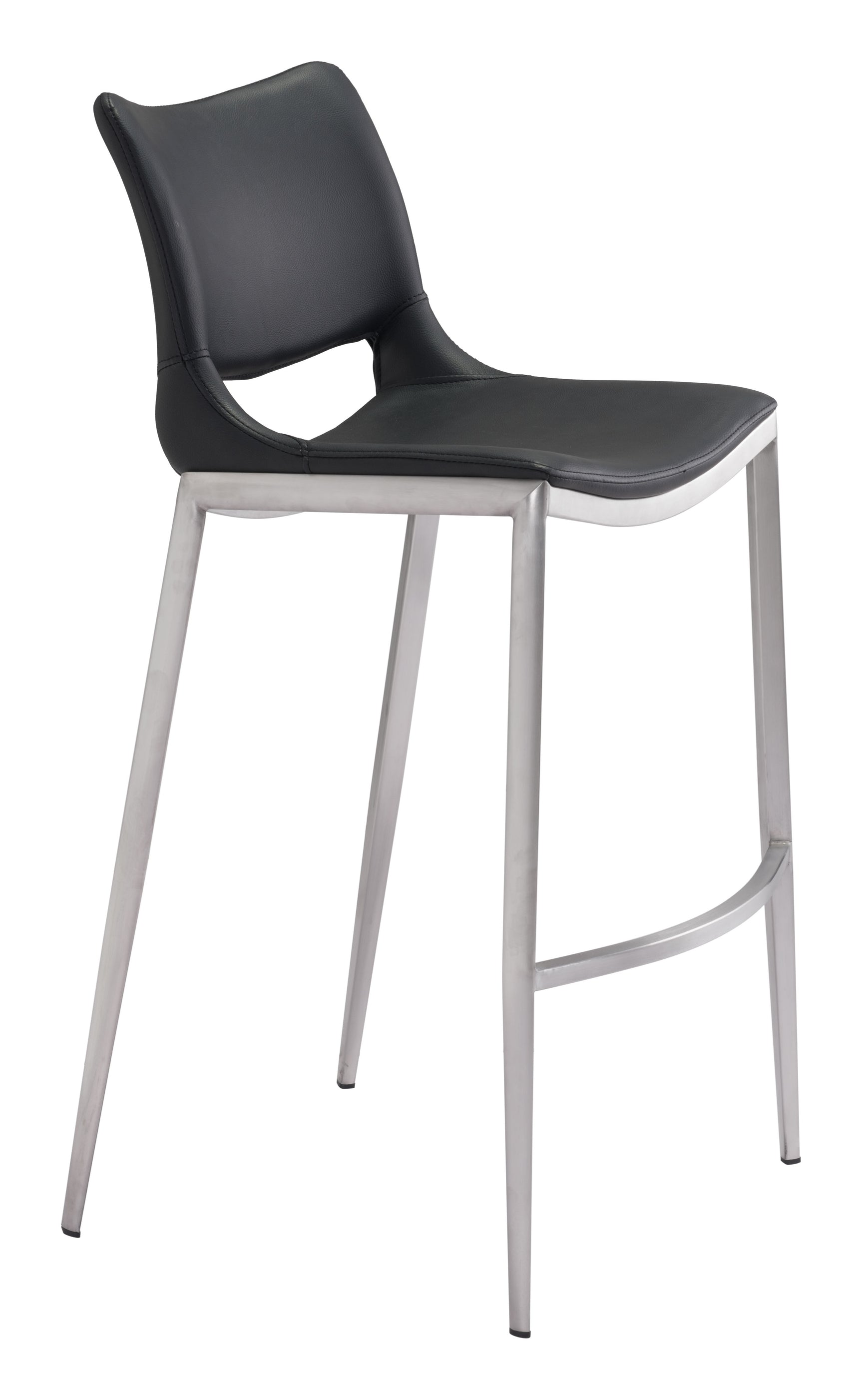 Ace Black & Silver Barstool (Set of 2)