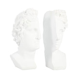 Pond White Resin Greek Goddess Bookends (Set of 2)