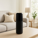 Coromar Black Ceramic Grooved Vase