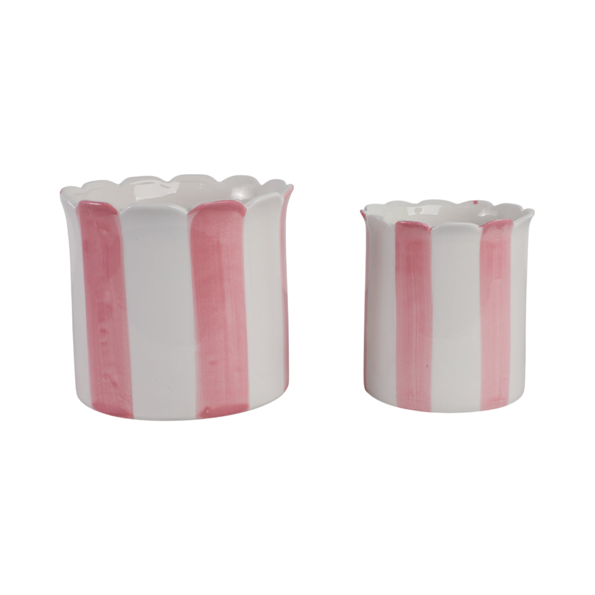 Rafeshaw Pink/White Planters (Set of 2)