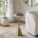 Firebaugh Green/Gold Aventurine Drink Table