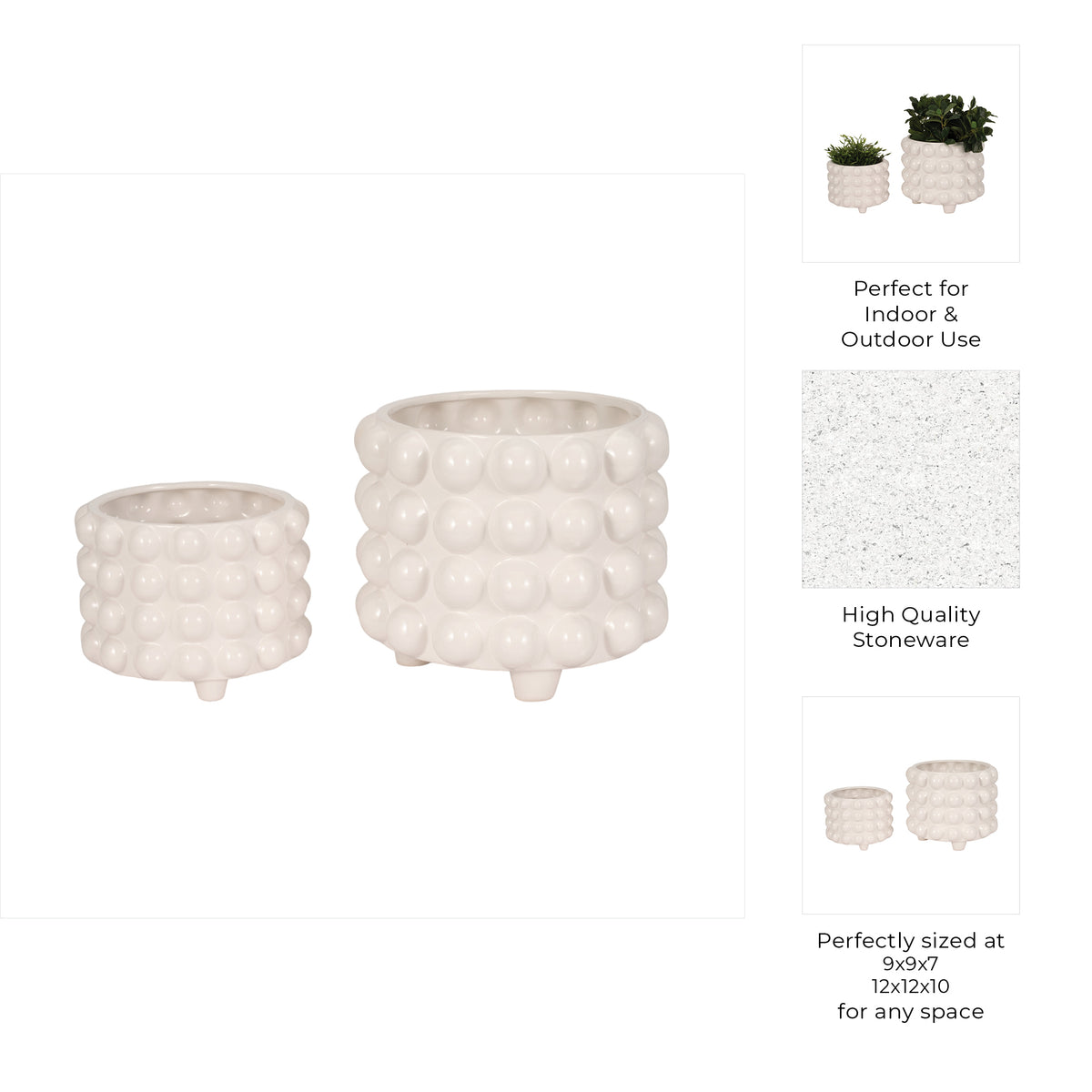 Kirbyham White Planters (Set of 2)