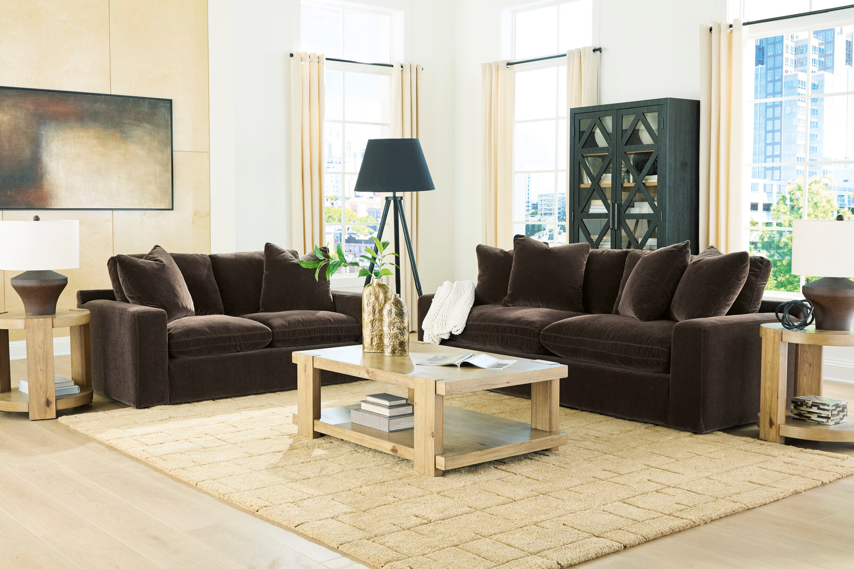 Maxton Heights Bittersweet Loveseat