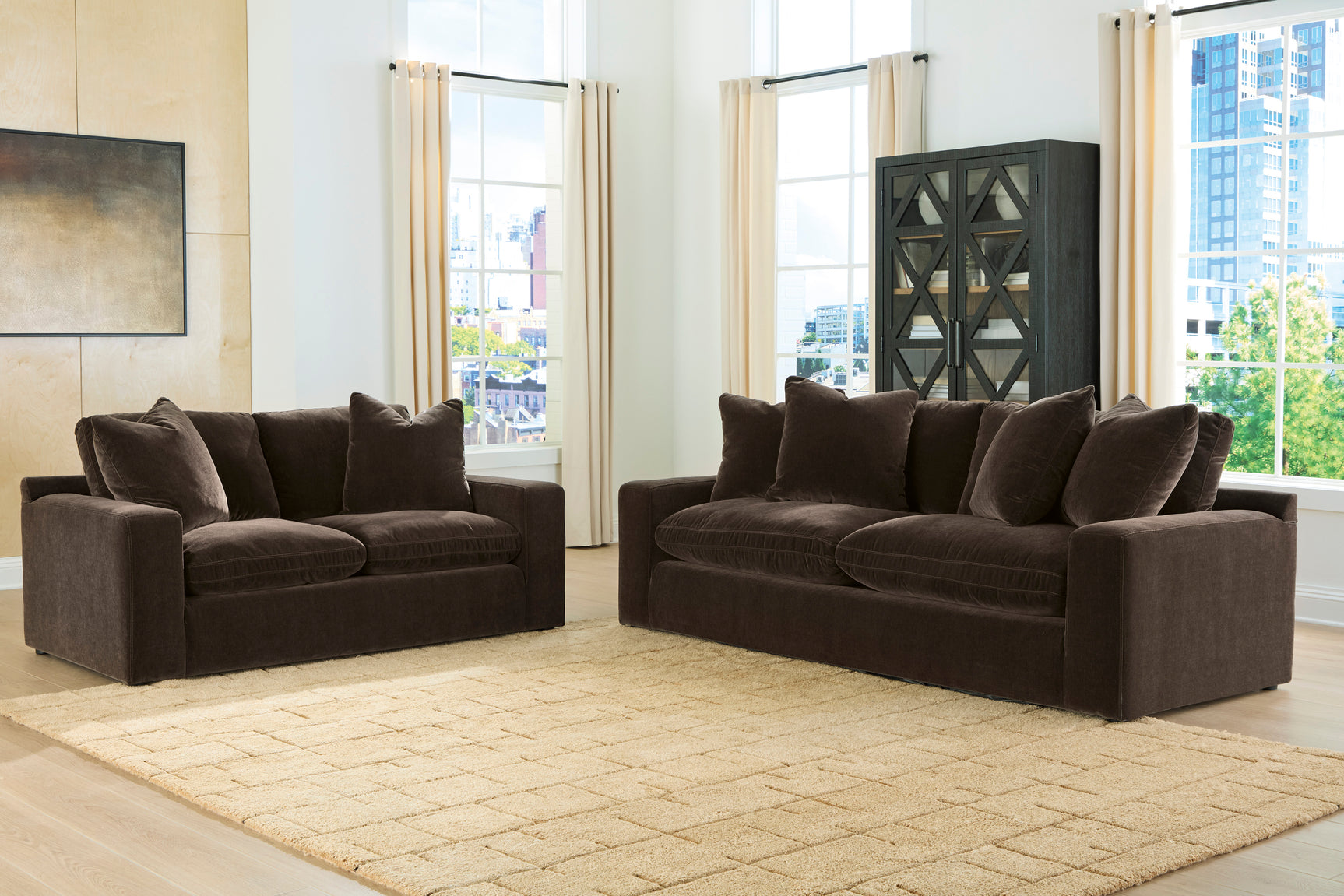 Maxton Heights Bittersweet Loveseat