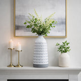 Rio Bravo Gray Ceramic Aztec Vase