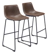 Smart Vintage Espresso Barstool (Set of 2)