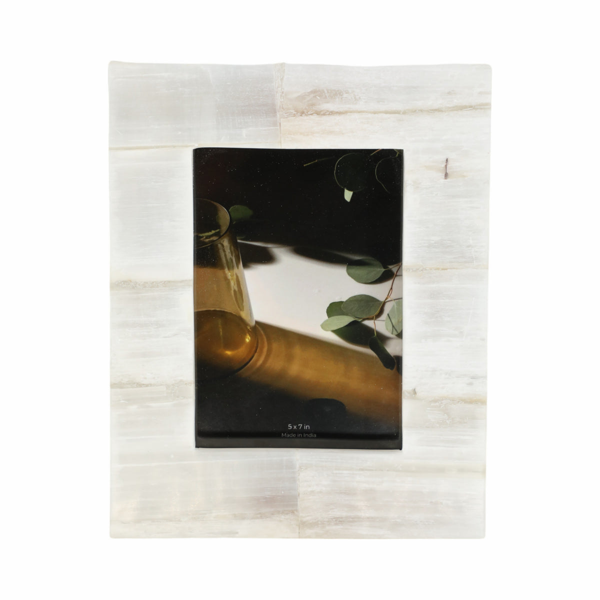 Coniston White 5x7 Selenite Photo Frame